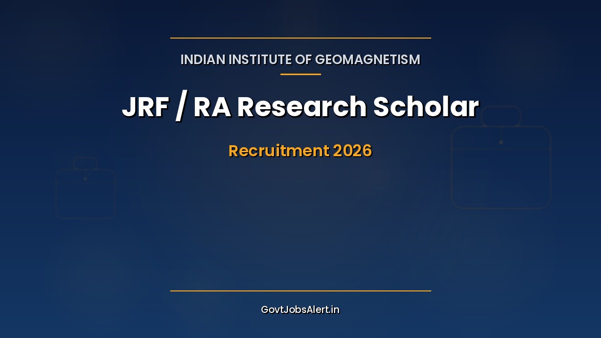 IIG JRF RA Research Scholar Recruitment 2026 notification details and how to apply online