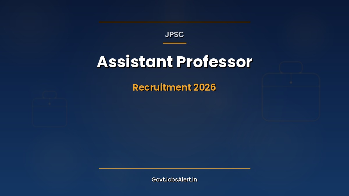 JPSC Assistant Professor Medical Colleges Recruitment 2026 notification 90 posts