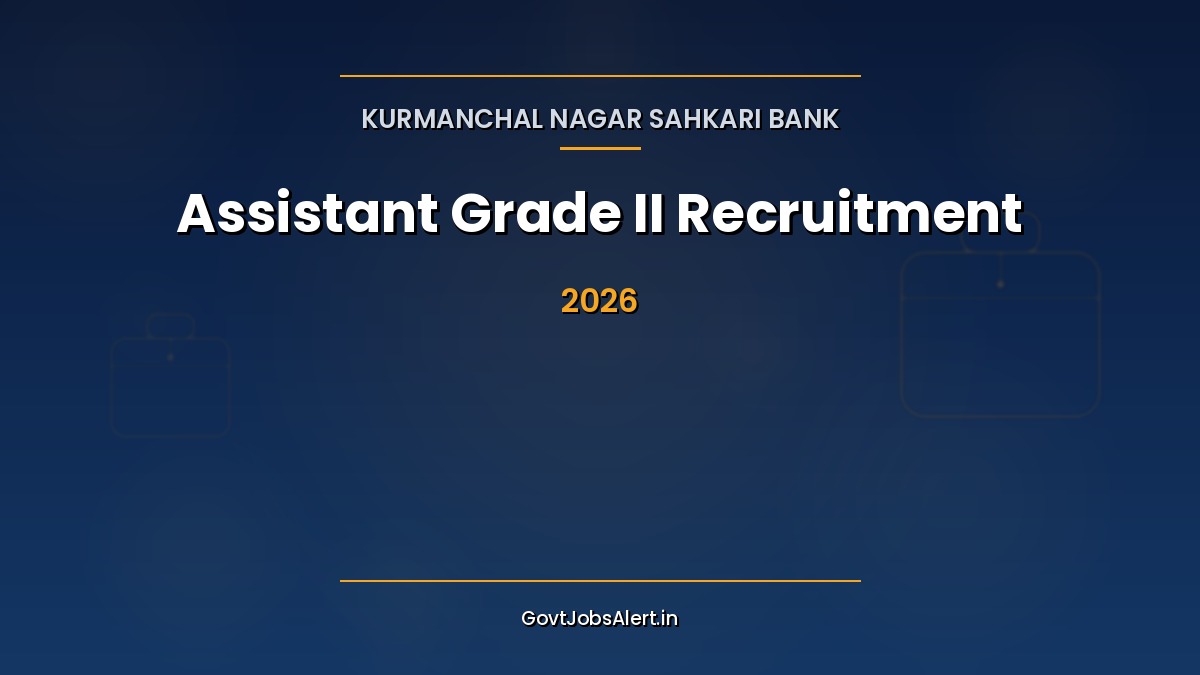Kurmanchal Bank Assistant Recruitment 2026 notification 60 clerk cashier vacancies Uttarakhand KNSB