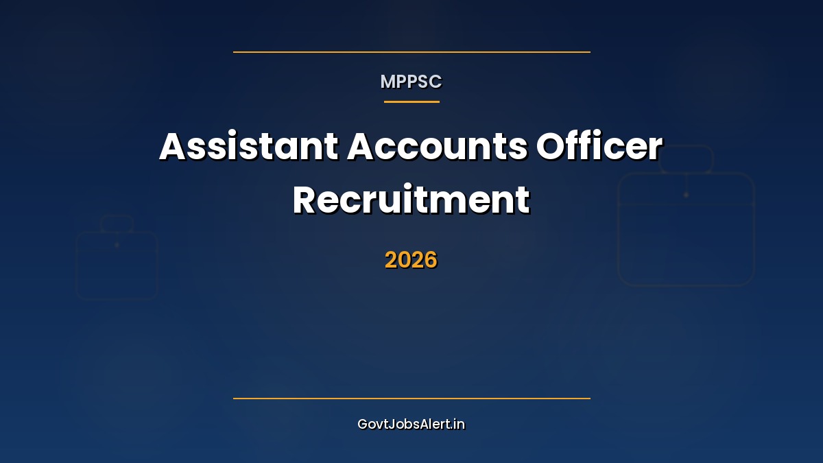 MPPSC Assistant Accounts Officer Farmers Welfare Agriculture Development Recruitment 2026 notification