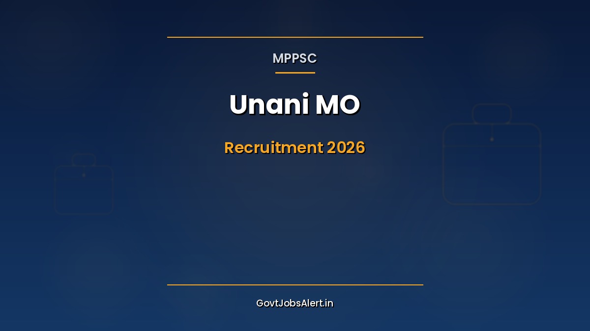 MPPSC Unani Medical Officer Recruitment 2026 - 30 Gazetted Class-II Posts Apply Online Thumbnail