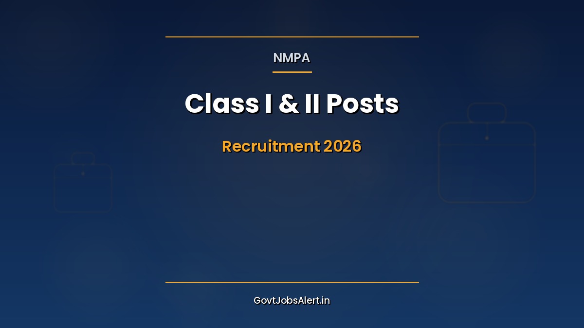 NMPA New Mangalore Port Authority Class I and Class II Recruitment 2026 notification for 18 regular posts