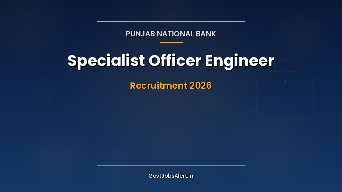 PNB SO Recruitment 2026 notification banner for 30 JMG Scale-I Specialist Officer Civil Electrical Mechanical Engineer posts apply online by 5 May 2026