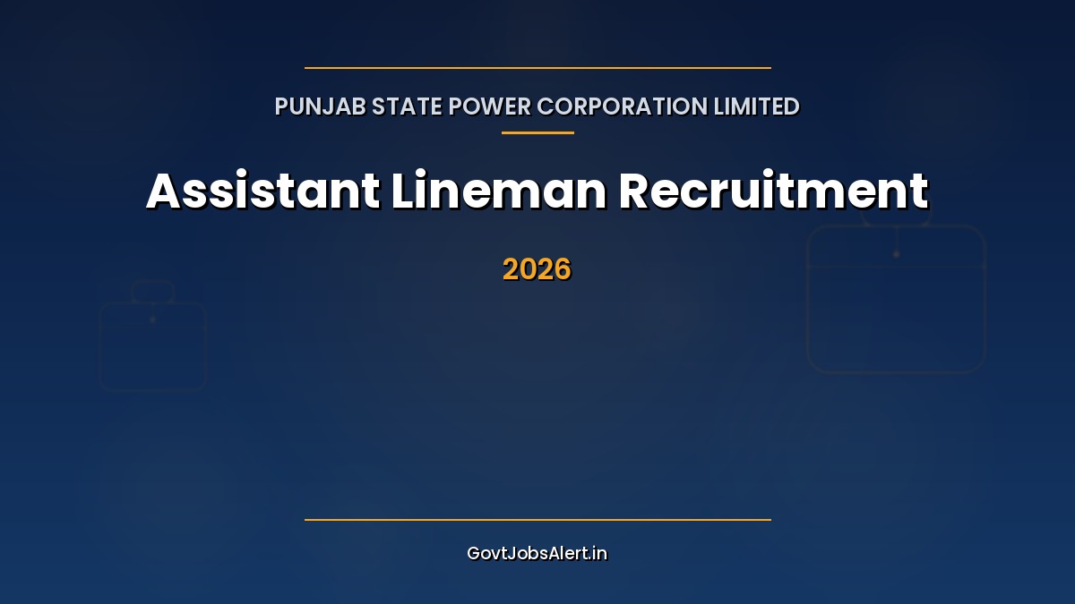 PSPCL Assistant Lineman ALM Recruitment 2026 notification showing 3000 vacancies, last date 6 May 2026, salary ₹19,990 per month for Punjab ITI candidates