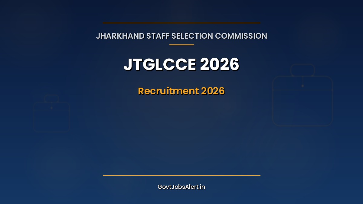 JSSC JTGLCCE Recruitment 2026 notification banner — 645 vacancies for Auditor, Inspector and Lab Assistant posts in Jharkhand state government, last date 30 June 2026