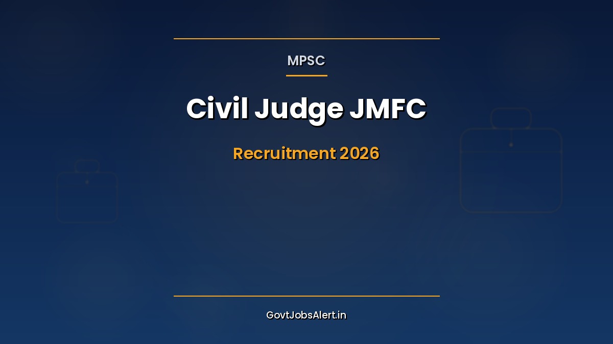 MPSC Civil Judge Recruitment 2026 notification 286 JMFC vacancies LLB Maharashtra Judicial Service apply online