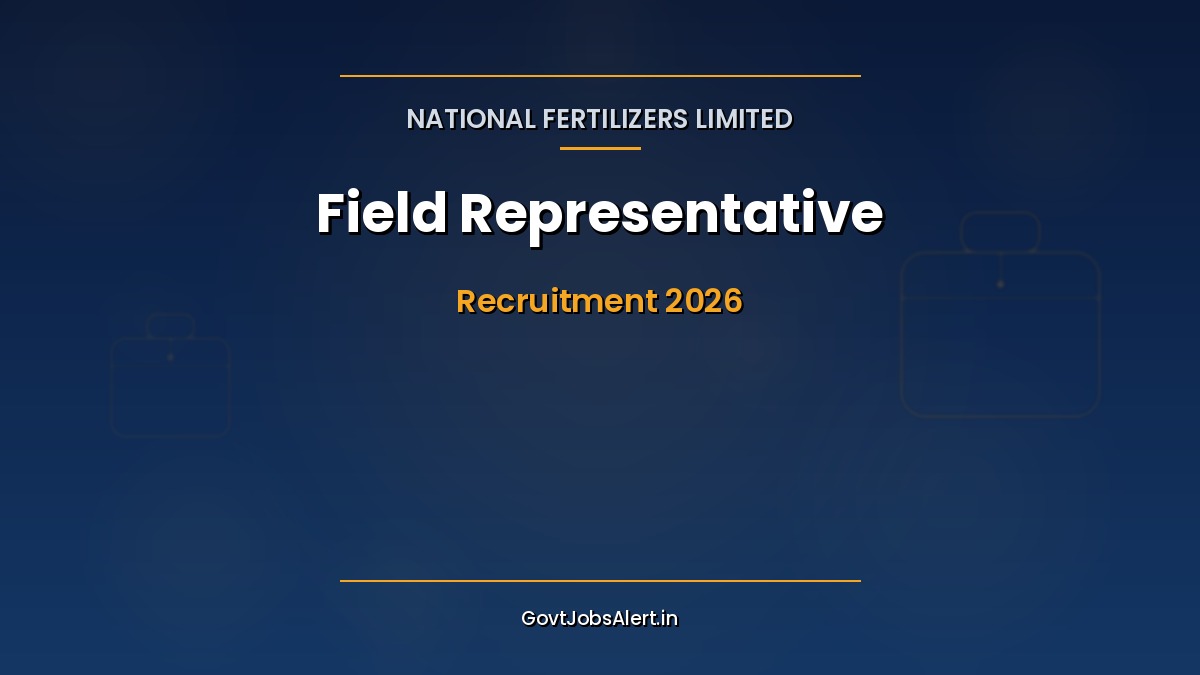 NFL Field Representative Recruitment 2026 notification for 40 NDSC Centre In-charge vacancies with Agriculture Diploma eligibility and W-2 pay scale