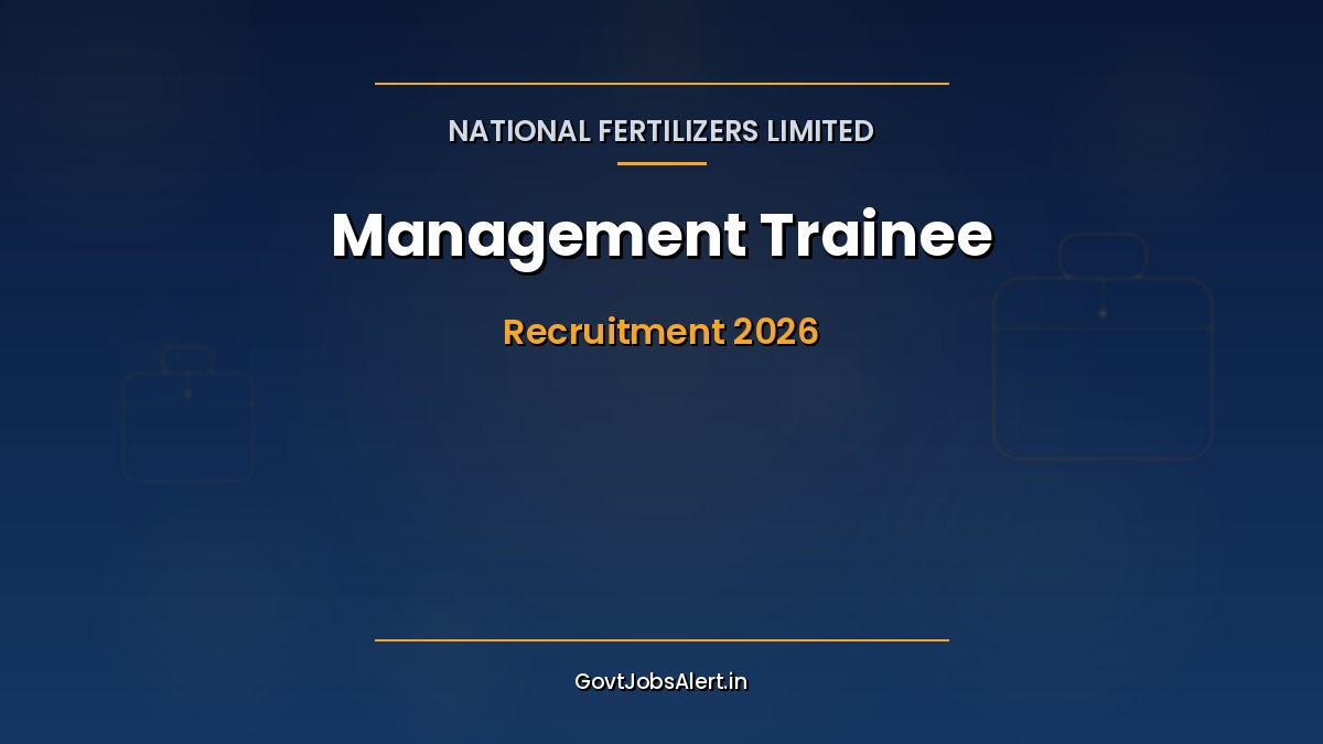 NFL Management Trainee Recruitment 2026 notification for 21 E-1 vacancies in Marketing, Finance, Materials, IT, Electrical and Chemical disciplines