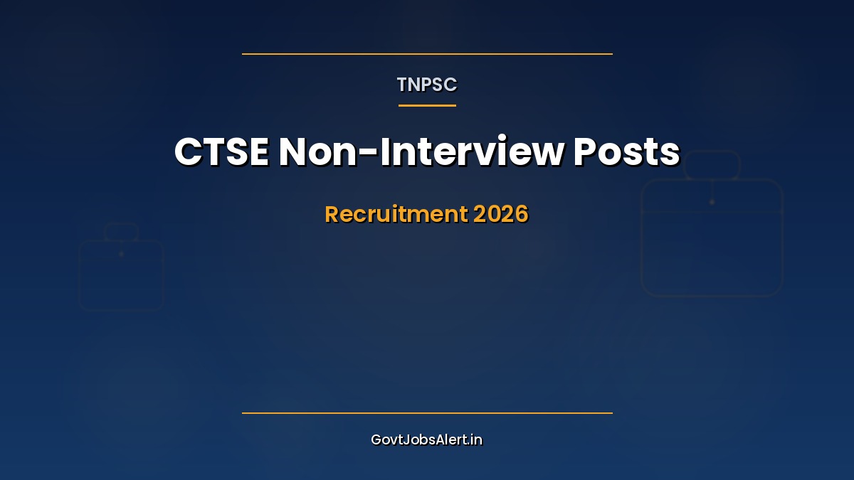 TNPSC CTSE Recruitment 2026 notification poster — 461 Assistant Engineer, Drug Inspector and Officer vacancies