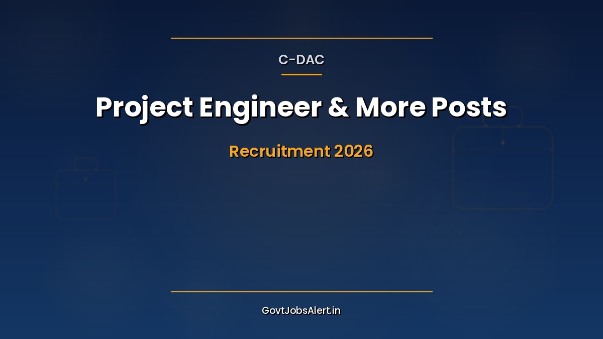 C-DAC Recruitment 2026 notification for 950 plus Project Engineer, Project Manager and Project Associate posts across 11 centres