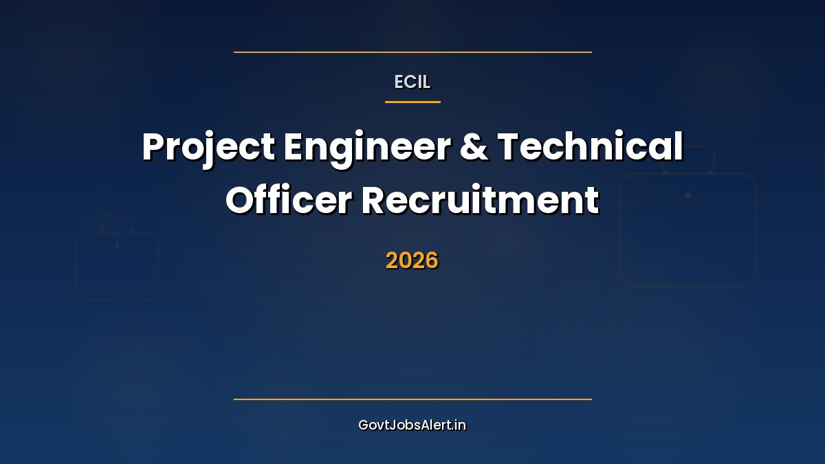 ECIL Recruitment 2026 walk-in interview notification for 21 Project Engineer, Technical Officer and Senior Artisan posts
