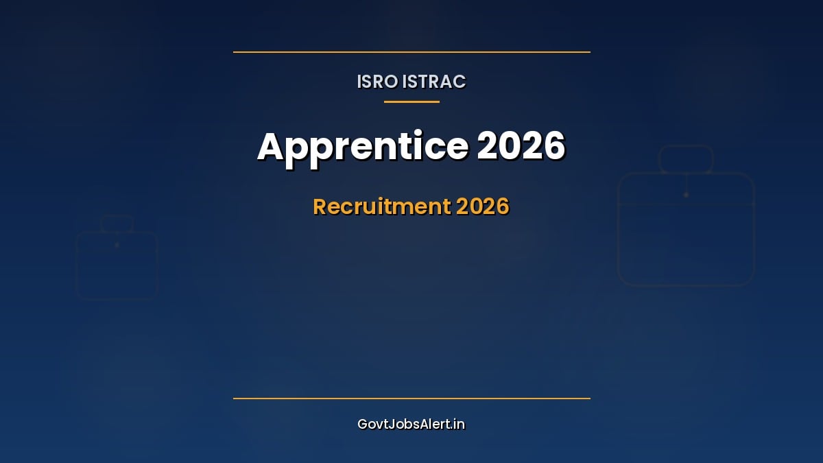 ISRO ISTRAC Apprentice Recruitment 2026 notification 94 Graduate Diploma ITI apprentice posts apply by email