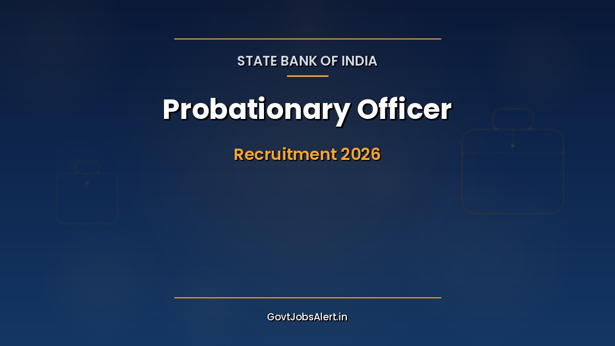 SBI PO 2026 Notification — apply online for 1500 State Bank of India Probationary Officer posts, eligibility, salary and last date