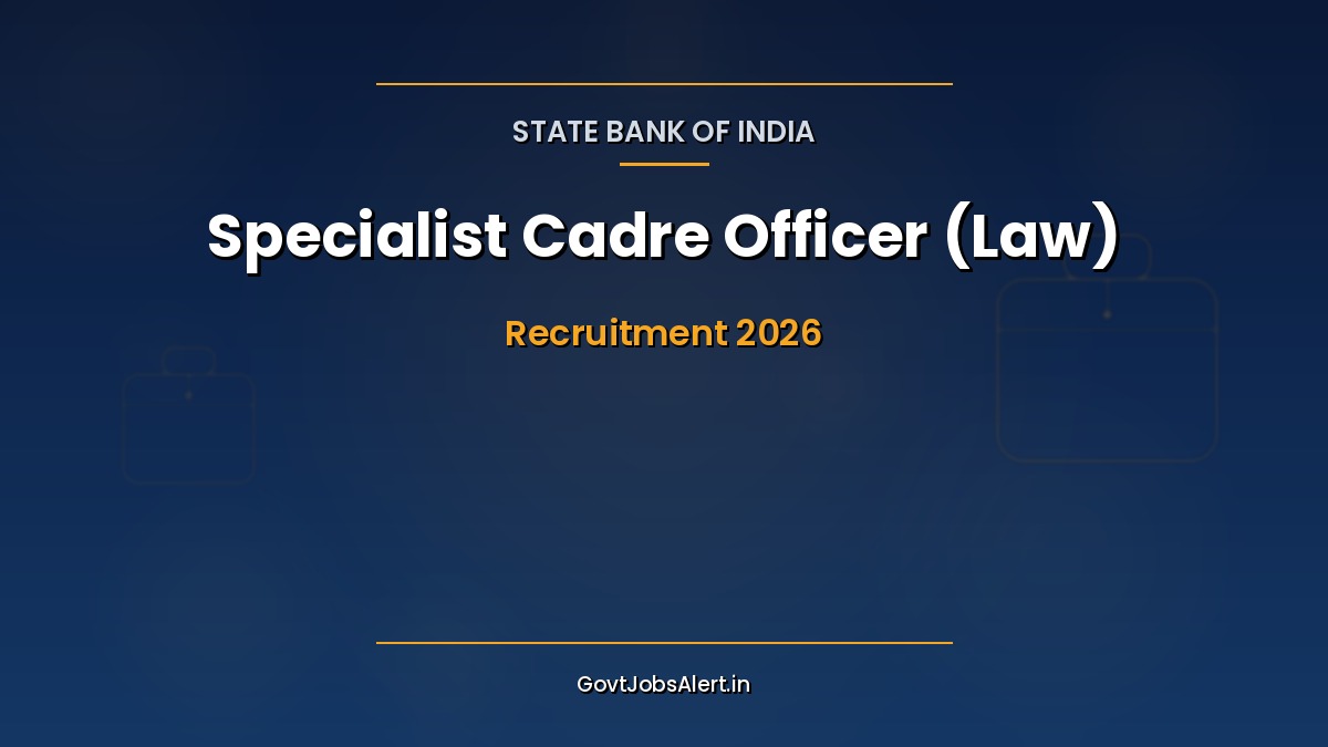 SBI SO Law Recruitment 2026 notification for 49 Assistant Manager and Deputy Manager Law officer posts for law graduates