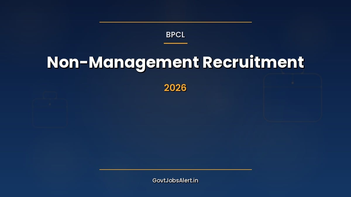 BPCL Non-Management Recruitment 2026 notification for 154 Process Technician, Operator and Technician posts at Mumbai and Kochi Refineries