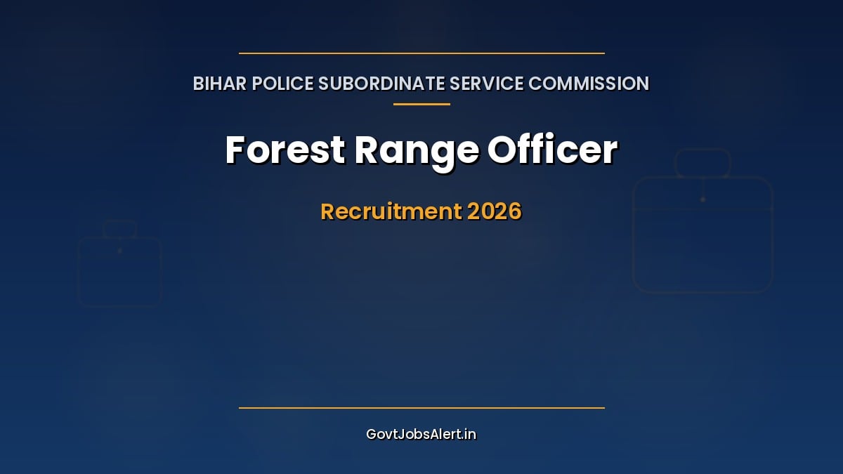 BPSSC Forest Range Officer Recruitment 2026 notification for 16 posts in Bihar Environment Forest and Climate Change Department