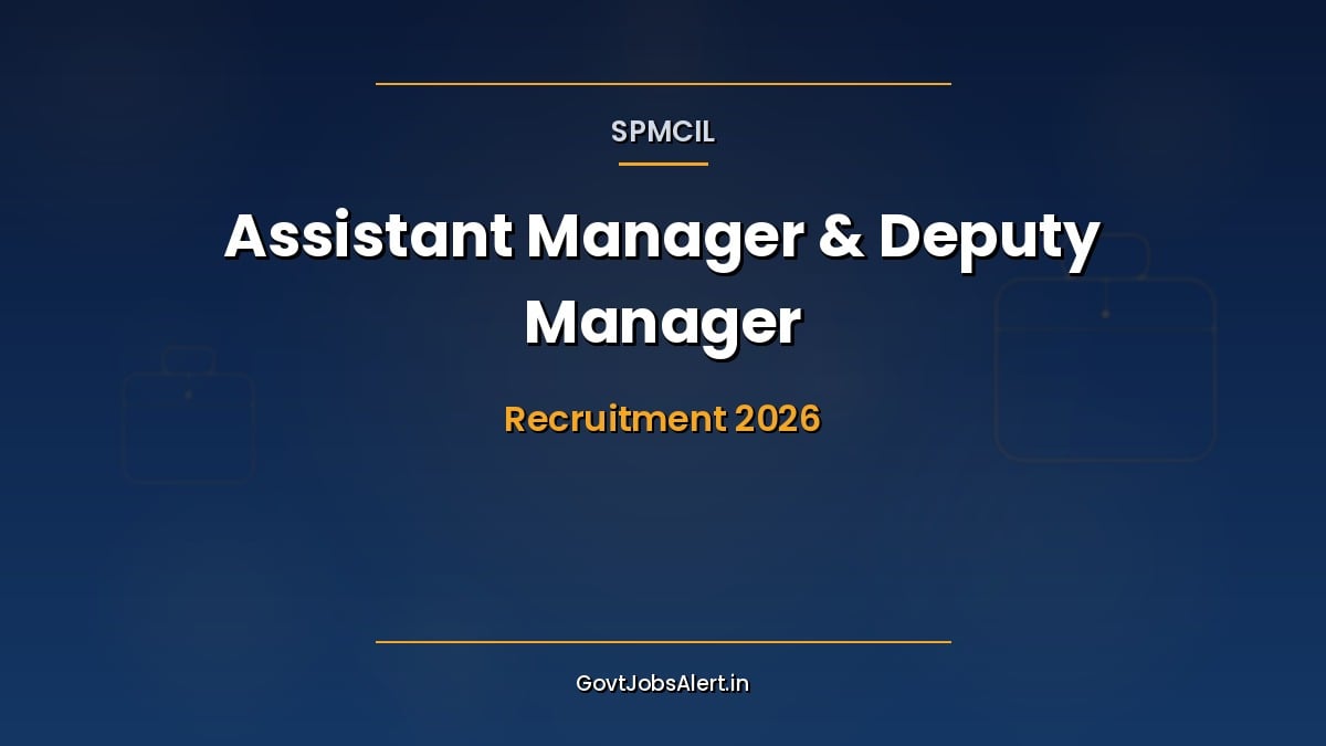 Security Printing and Minting Corporation SPMCIL Assistant Manager and Deputy Manager Recruitment 2026 notification for 24 Mini-Ratna PSU executive posts