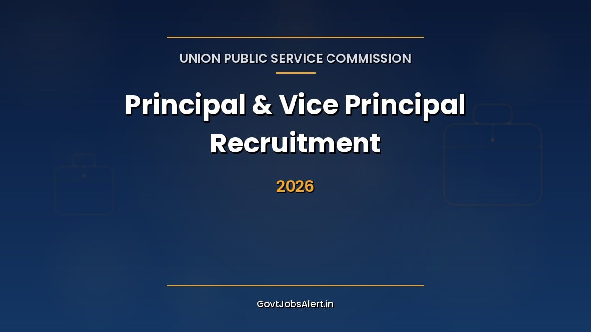 UPSC Advertisement 51/2026 recruitment for 828 Principal and Vice Principal posts in Delhi government schools