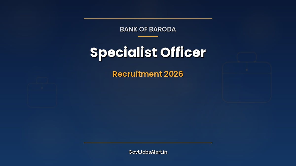 Bank of Baroda SO Recruitment 2026 notification for 206 Technical Officer, Manager and Senior Manager specialist posts
