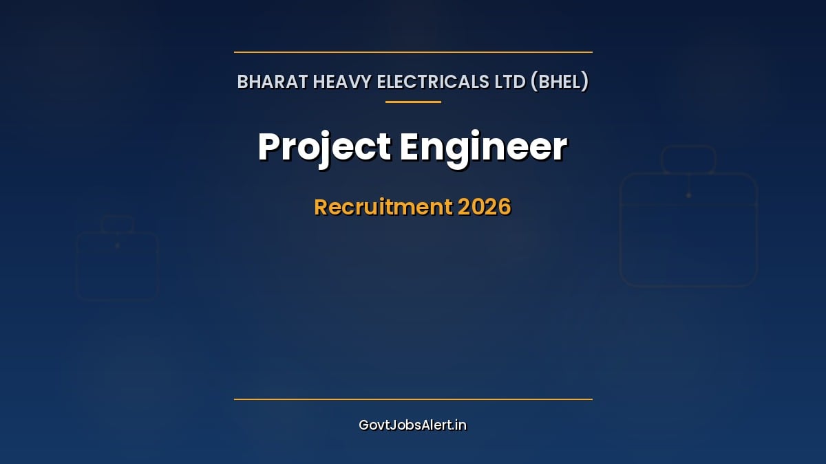 BHEL Project Engineer Recruitment 2026 notification for 16 fixed tenure posts at Electronics Division Bengaluru