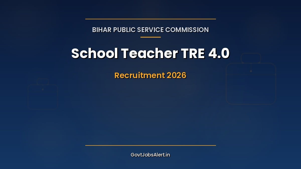 BPSC Bihar TRE 4 Recruitment 2026 notification for 32,388 school teacher vacancies from Class 1 to Class 12 in Bihar