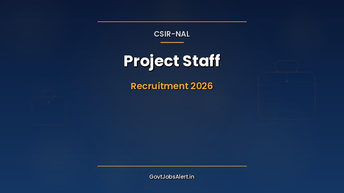 CSIR NAL Project Staff Recruitment 2026 walk-in interview notice for 89 Project Assistant and Project Associate posts at Bengaluru