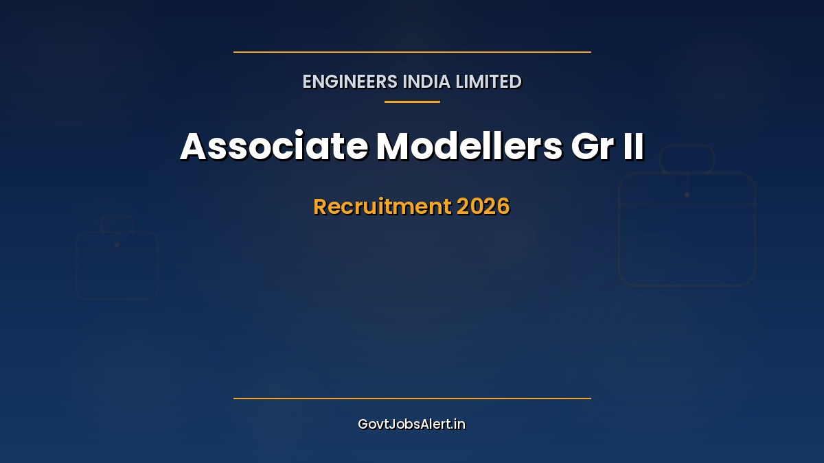 EIL Experienced Modellers Recruitment 2026 notification for 22 Associate Modeller Grade II posts on fixed term basis