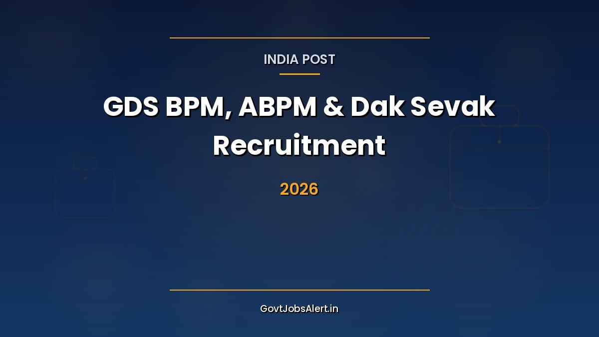 India Post GDS Recruitment 2026 — 23,757 circle wise vacancies for BPM, ABPM and Dak Sevak, 10th pass, no exam