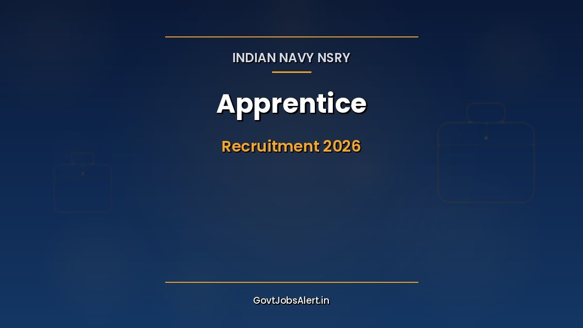 Indian Navy Apprentice Recruitment 2026 notification for 50 ITI trade apprentice seats at Naval Ship Repair Yard Sri Vijaya Puram