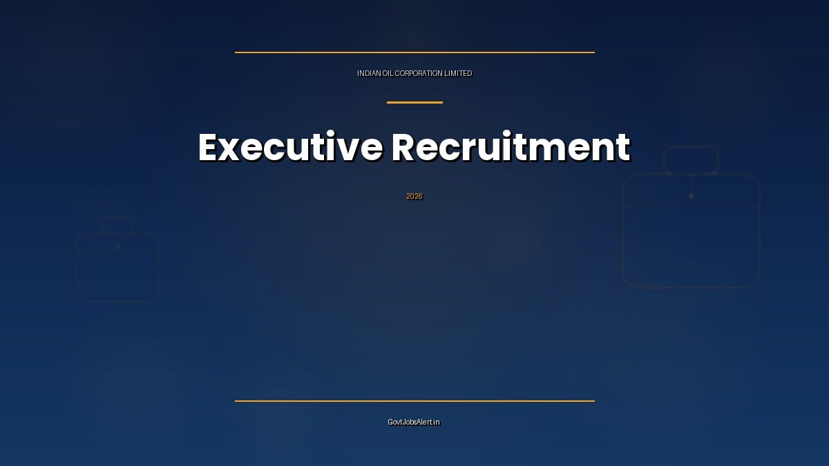 IOCL Executive Recruitment 2026 notification for Graduate Engineer, Officer Marketing, Law Officer and Diploma Engineer posts