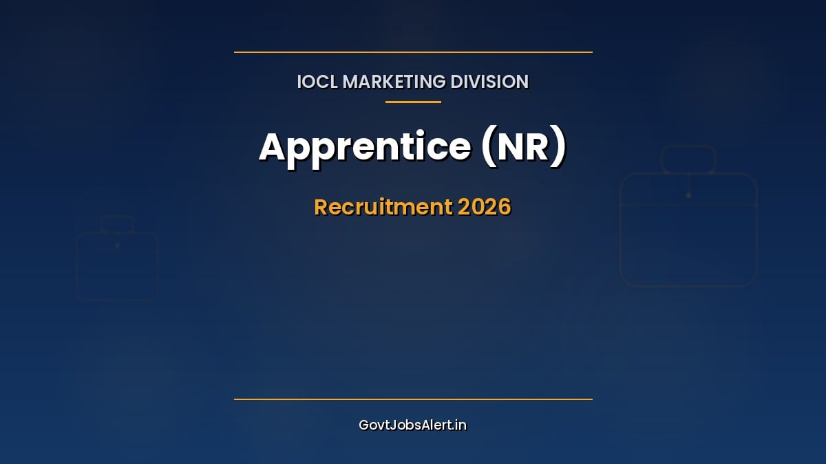 IOCL Marketing Division Northern Region Apprentice Recruitment 2026 notification for 433 technician, trade and graduate apprentice posts