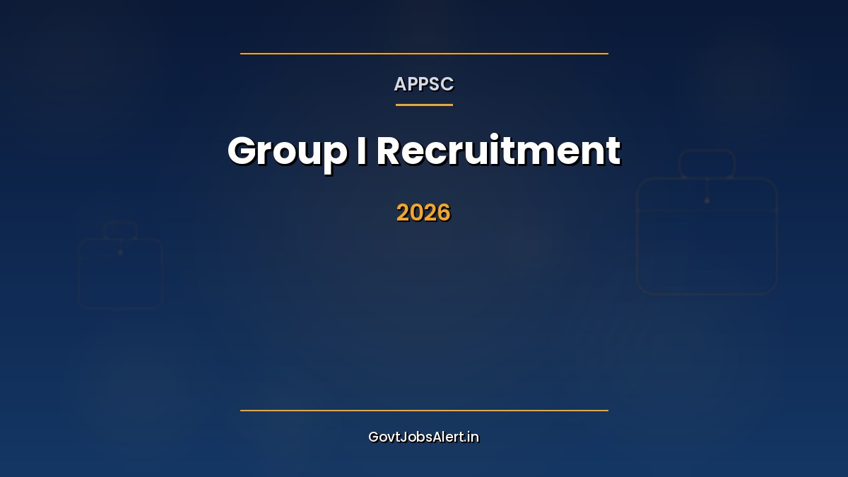 APPSC Group I Recruitment 2026 notification for 163 Deputy Collector, DSP and other posts, apply online in Andhra Pradesh