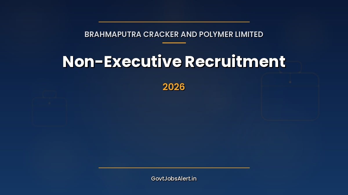 BCPL Non-Executive Recruitment 2026 notification for 24 Foreman, Operator and Technician posts open to ITI, Diploma and degree holders