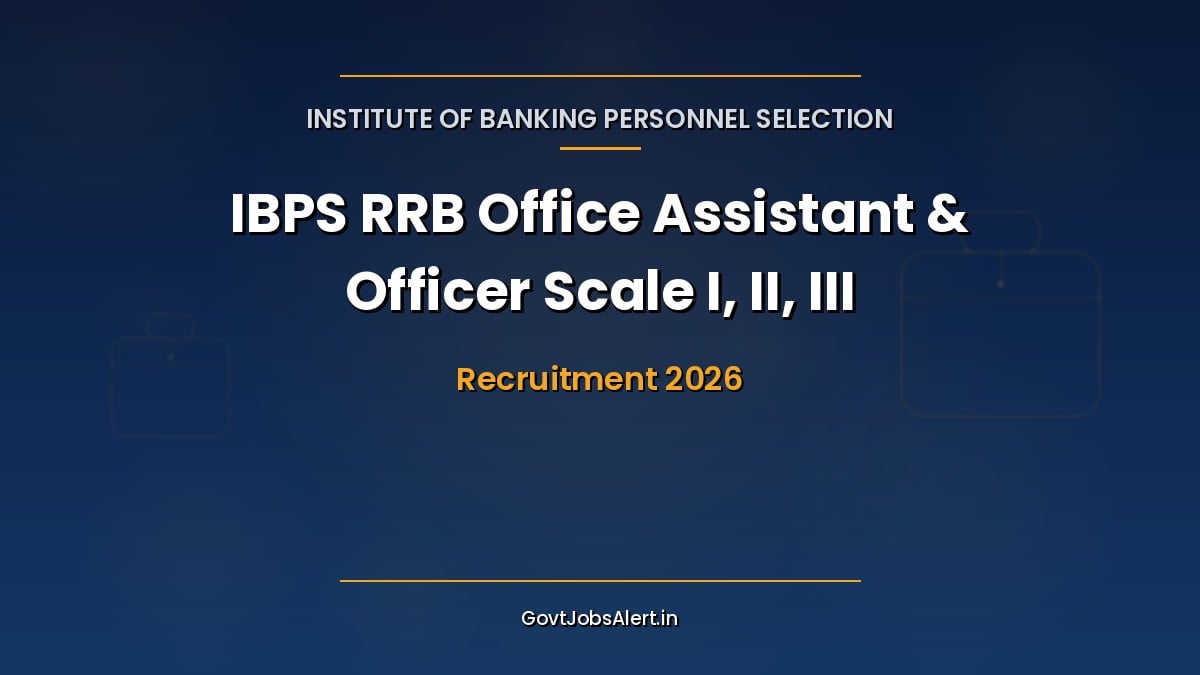 IBPS RRB 2026 vacancy increased to 13,745 Office Assistant and Officer Scale I posts in Regional Rural Banks