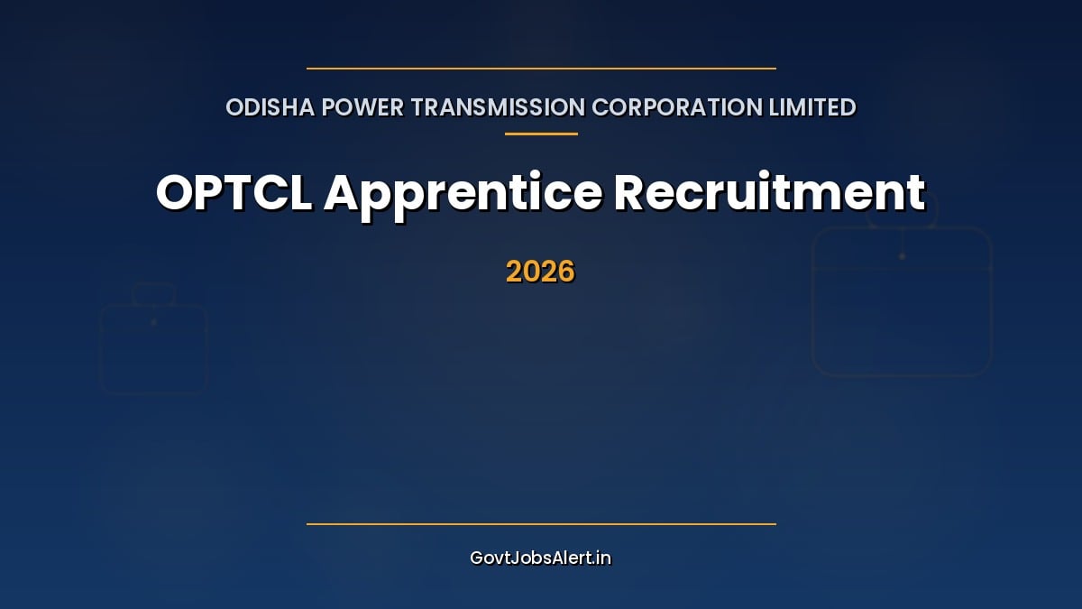 OPTCL Apprentice Recruitment 2026 notification for 100 ITI, Diploma and Degree apprentice seats in Odisha, stipend up to Rs 12,300