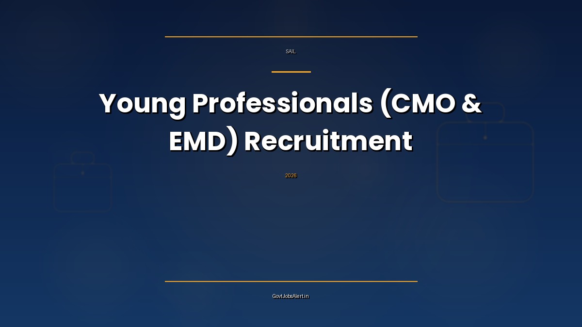 SAIL Young Professionals Recruitment 2026 notification for 11 Marketing, C&IT, Finance and other posts in Kolkata, apply online