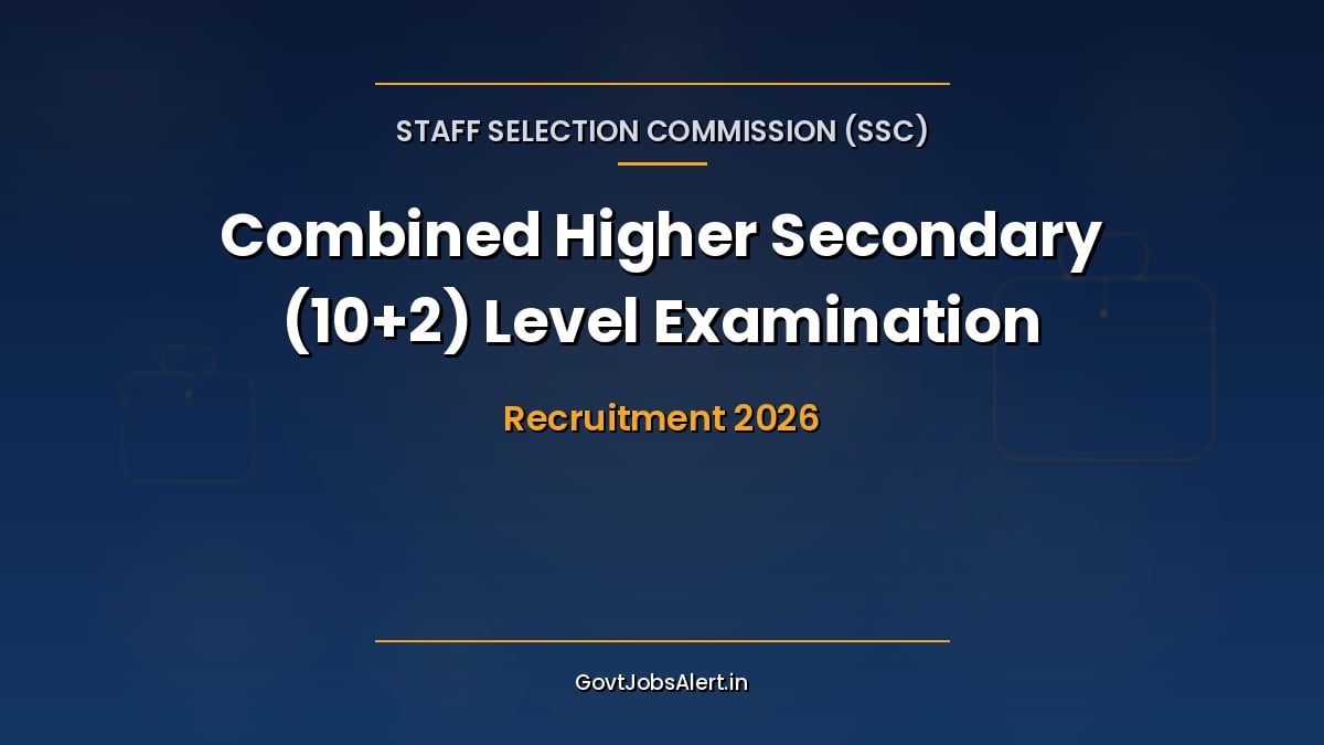 SSC CHSL 2026 notification banner for 2,536 LDC, JSA and Data Entry Operator vacancies for 12th pass candidates