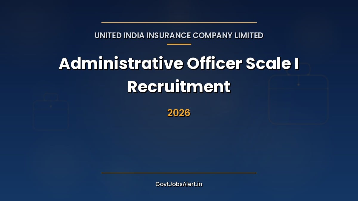 UIIC AO Recruitment 2026 notification for 225 Administrative Officer Scale I vacancies, apply online by 28 September 2026