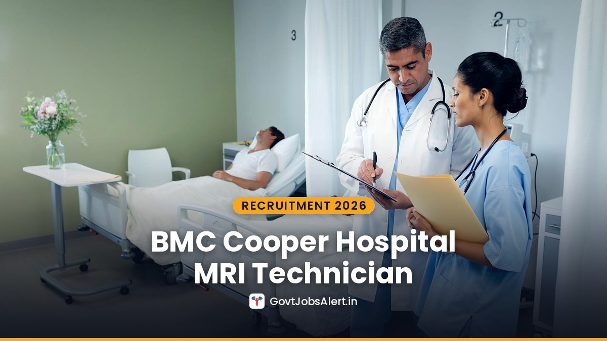 Doctor and nurse reviewing a patient chart in a hospital ward — BMC Cooper Hospital Juhu Contract Recruitment 2026