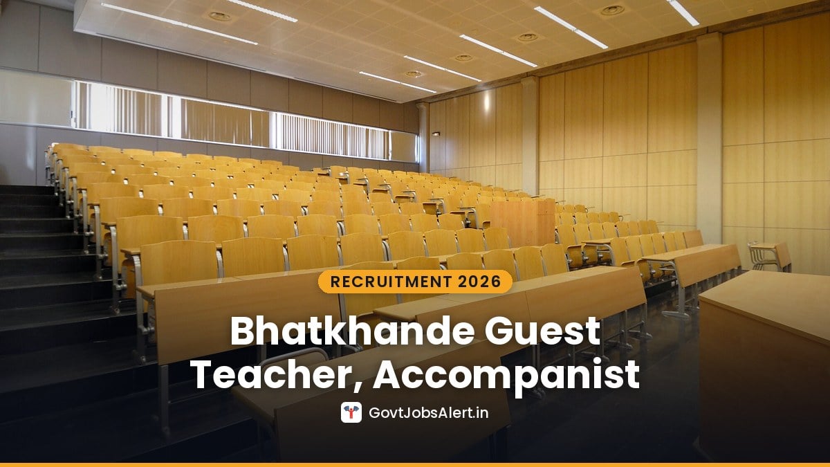 Bhatkhande Sanskriti University Lucknow Recruitment 2026 – 15 Posts ...