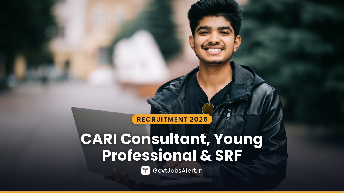 CARI Bhubaneswar Walk-in Recruitment 2026 for Consultant, Young Professional and SRF Ayurveda posts, interview 11 to 13 November