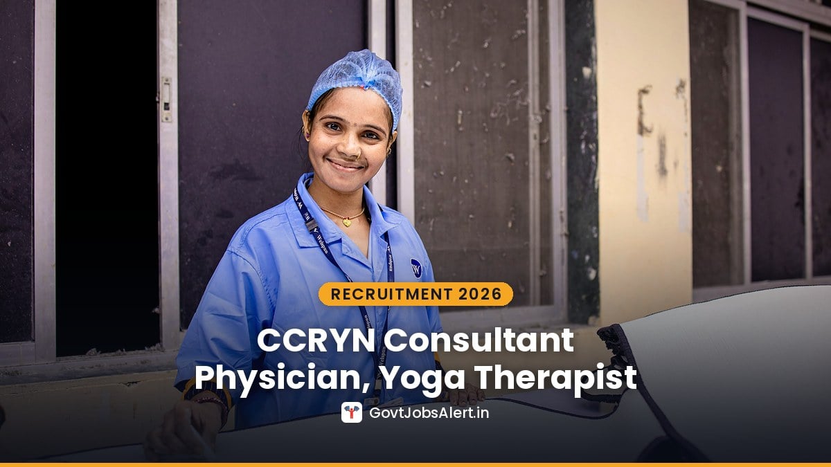 Smiling healthcare worker in scrub cap for CCRYN Recruitment 2026 walk-in for Consultant Physician, Yoga Therapist and Naturopathy Therapist posts