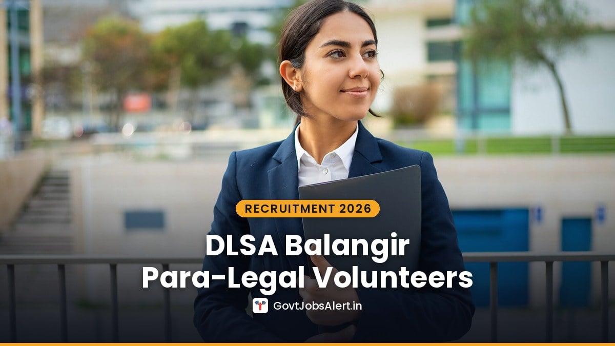 An Indian professional woman holding a folder outdoors - DLSA Balangir Para-Legal Volunteers Recruitment 2026