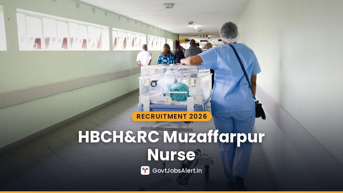 Nurse attending a patient in a hospital ward for HBCH&RC Muzaffarpur Nurse Recruitment 2026 walk-in interview