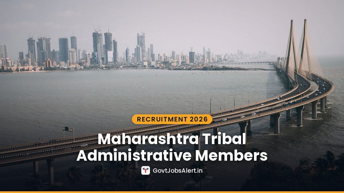 Aerial view of the Bandra-Worli Sea Link and Mumbai skyline - Maharashtra TDD Administrative Member Recruitment 2026 for retired officers