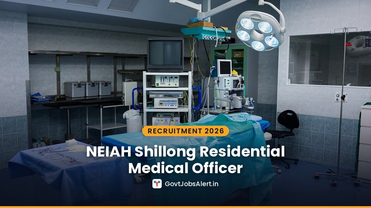 NEIAH Shillong Recruitment 2026 for Biostatistician, Residential Medical Officer (Ayurveda) and Consultant (Pharmacy) posts in Meghalaya