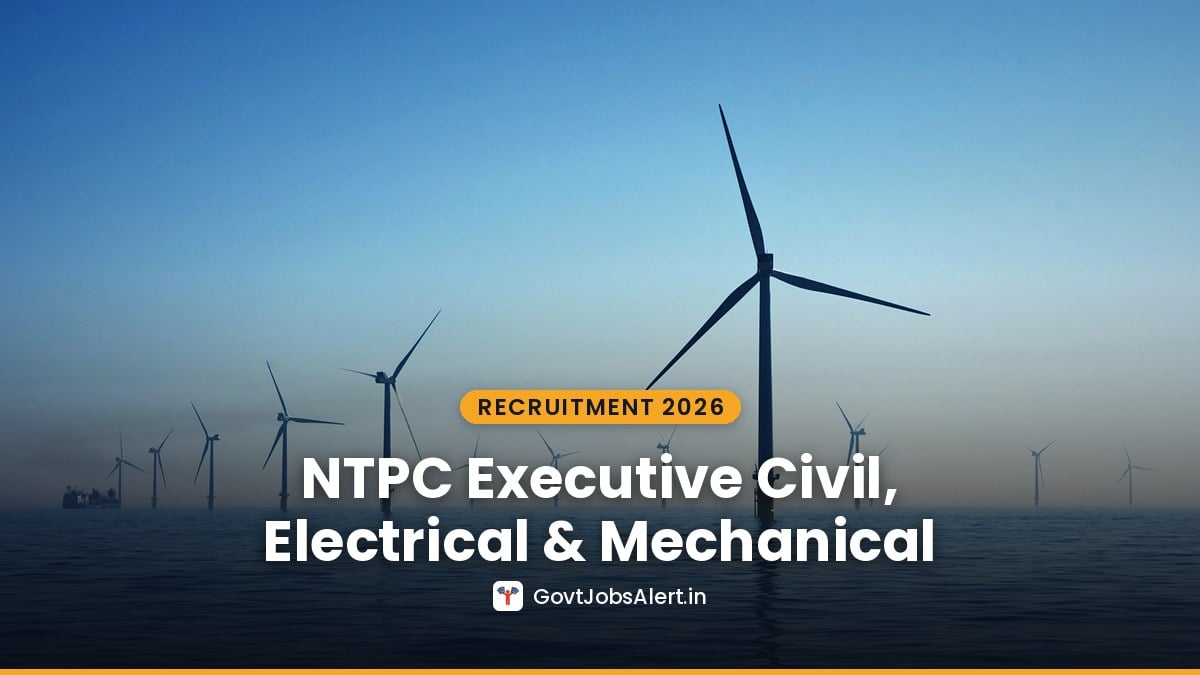 Wind turbines standing in the sea under a clear blue sky — NTPC Executive Recruitment 2026 at Great Nicobar Island