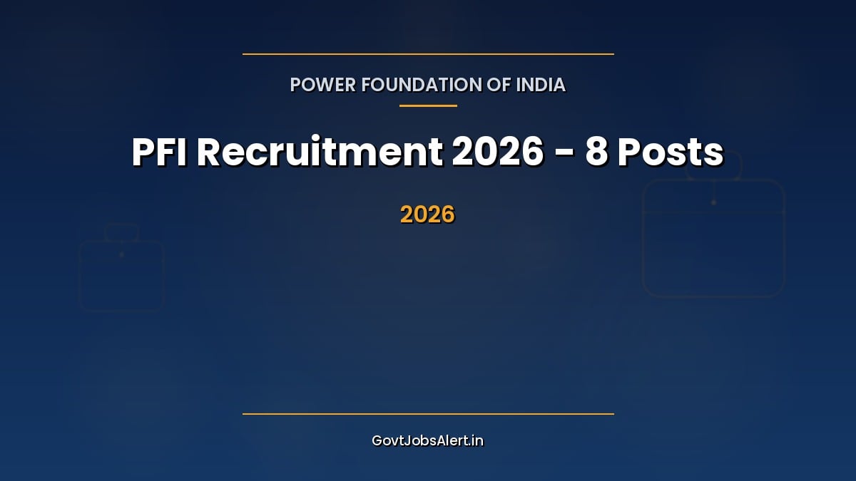 Power Foundation of India Recruitment 2026 notification for 8 Specialist, Senior Associate, Associate, HR and Accounts posts in New Delhi