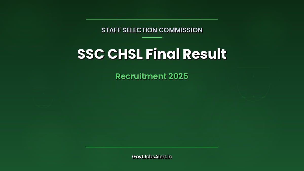 SSC CHSL 2025 final result declared with 3515 candidates shortlisted for LDC JSA JHAA and DEO posts