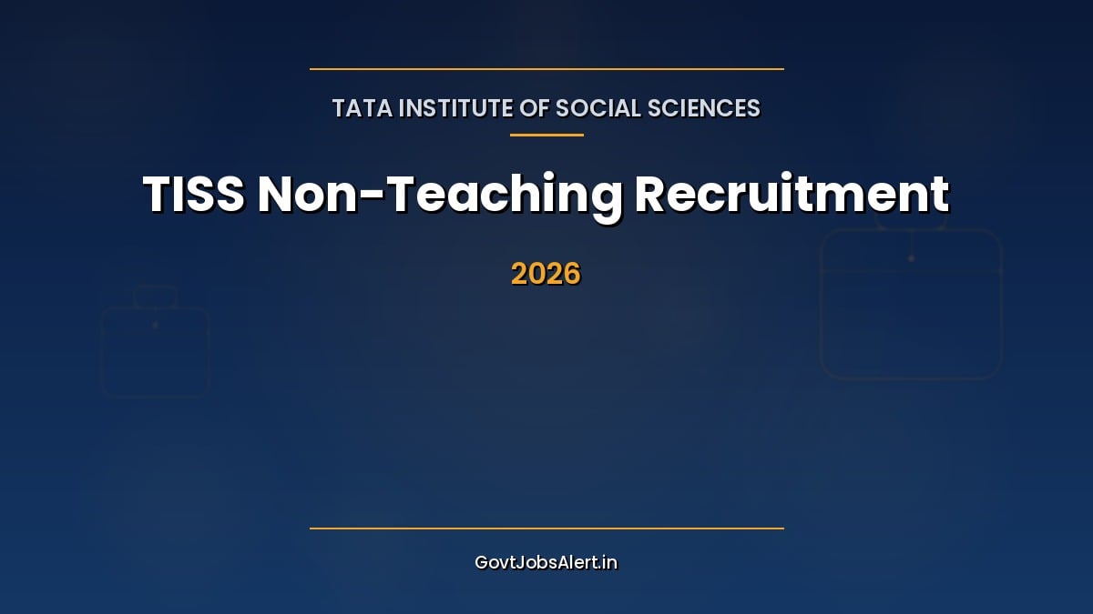 TISS Non-Teaching Recruitment 2026 for 16 Assistant Registrar, Section Officer, Deputy Registrar and other posts